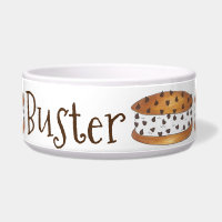 Nom du chien personnalisé Ice Cream Cookie Sandwic
