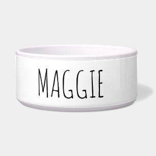 Écuelle Nom minimaliste Ceramic Pet Bowl