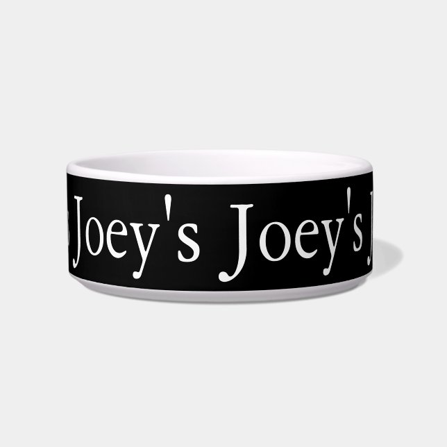 Écuelle Nom personnalisé Chien Bowl (Devant)