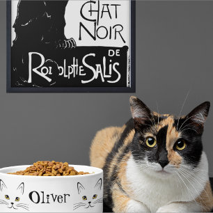 Écuelle Nom personnalisé de la face du chat