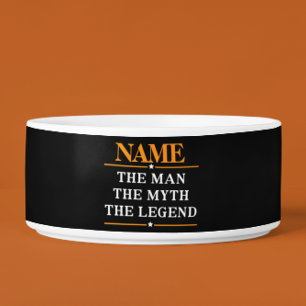 Écuelle Nom Personnalisé L'Homme Le Mythe La Légende