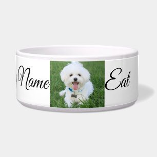 Écuelle Nom photo de chien personnalisé Bowl