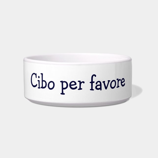 ÉCUELLE "NOURRITURE S'IL VOUS PLAÎT" "CIBO PAR FAVORE" ITA (Devant)