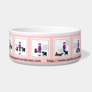 Écuelle Nouveau plat de chien de bande dessinée de la