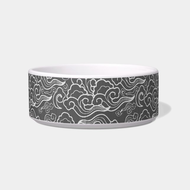 Écuelle Nuages japonais vintages, gris Graphite / gris (Gauche)