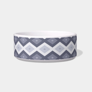 Écuelle Nuances de bleu gris motif diamant