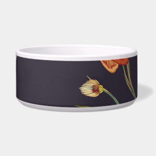 Écuelle Oiseau vintage, Papillon, Aquarelle de broderie.