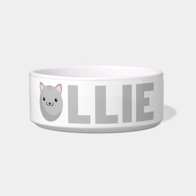 Écuelle Ollie Gray ou Ginger Cat Bowl (Devant)