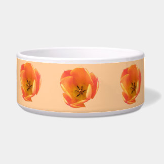 Écuelle Orange Tulip Chien Bowl