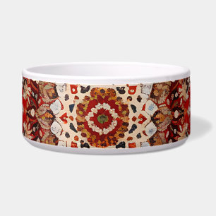 Écuelle Oriental Retro Motif Perse Rouge Crème Bleu