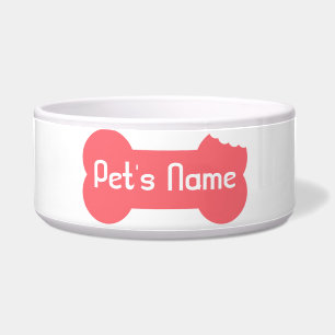 Écuelle Os à mâcher rose Personnalisé Bowl de chien 5