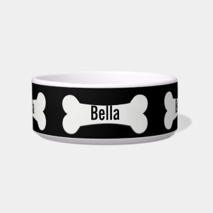 Écuelle Os de chien en noir