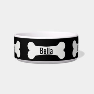 Écuelle Os De Chien Sur Black Bowl