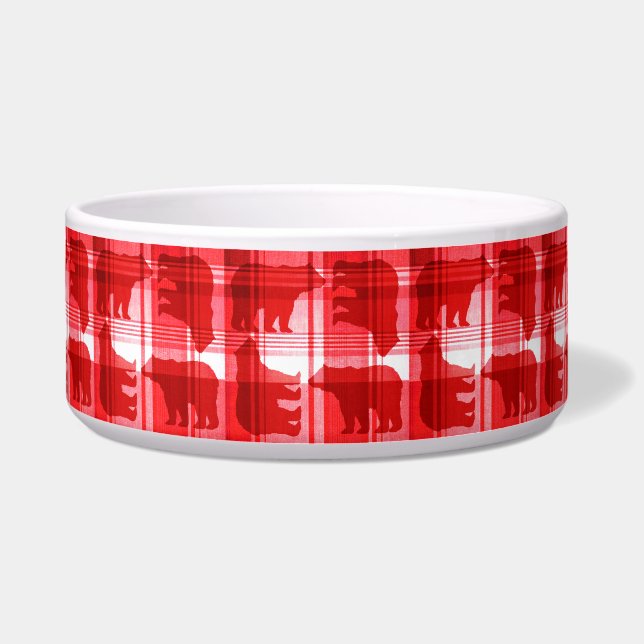 Écuelle Ours roux rougeâtre bol (Devant)