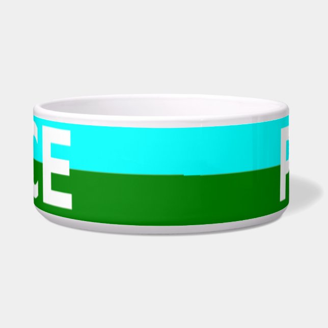 Écuelle Pace (Paix) Pet Bowl (Devant)