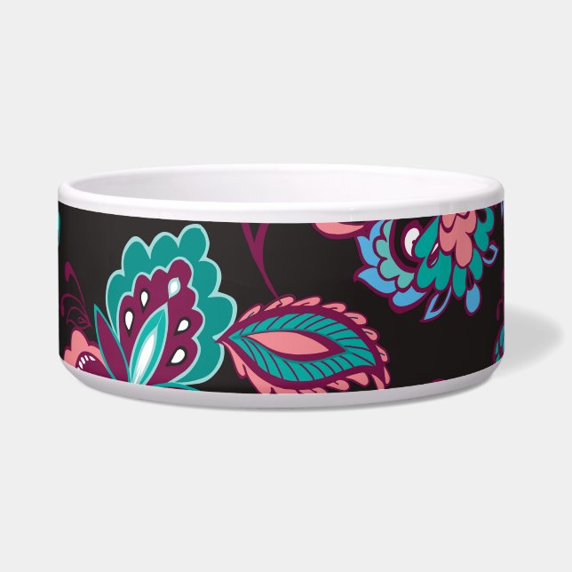 Écuelle Paisley Stripe : Noir Décoratif Sans Seamless (Devant)