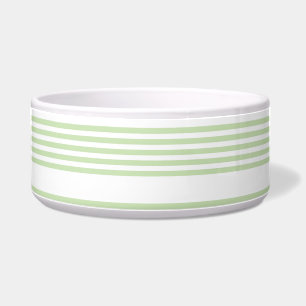 Écuelle Pale vert et blanc cinq bandes motif