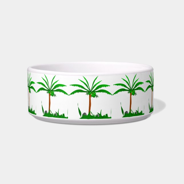 Écuelle Palm Tree Pet Bowl (Devant)
