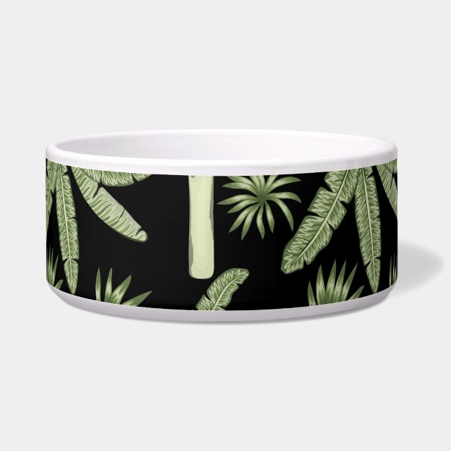 Écuelle palmiers tropicaux sans couture motif (Devant)
