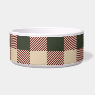 Écuelle Papier cadeau traditionnel écossais vert rouge et