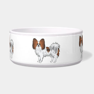 Écuelle Papillon Fauve Rouge Mignons Et Heureux Chiens De 