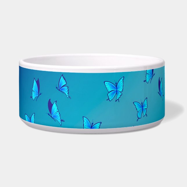 Écuelle Papillons enchantés BlueCeramic Pet Bowl (Devant)