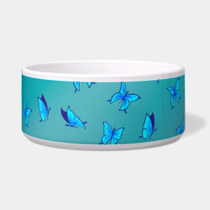 Écuelle Papillons enchantés Green Ceramic Pet Bowl