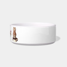 Pâques Bunny 3D Pet Bowl