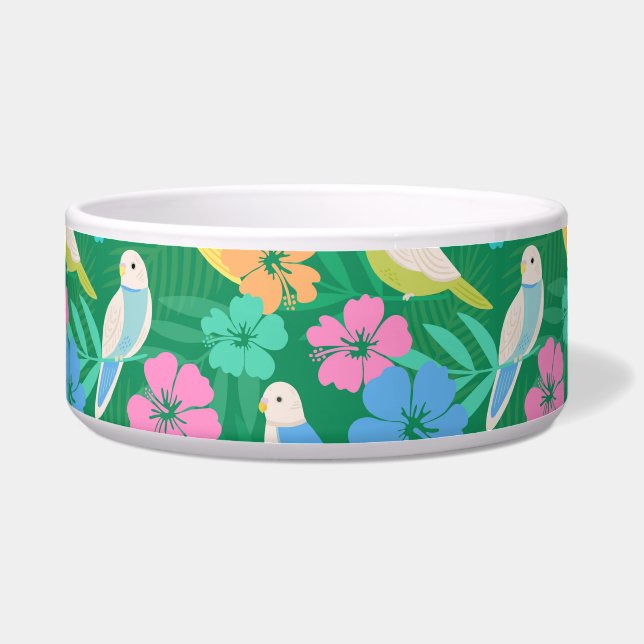 Écuelle Parakeet & Palms Tropical (Devant)