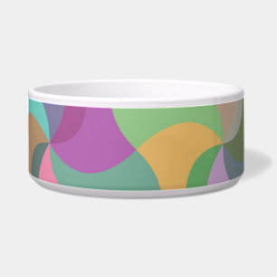 Écuelle pastel mosaïque chat bol de nourriture