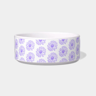 Écuelle Pastel Purple Daisy Flower Print, Hippie Floral