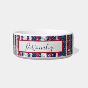 Écuelle Patriot Rouge Bleu Bleu Parties scintillant Glam S