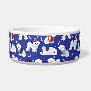 Écuelle Patriotique Bichon Frise Bowl
