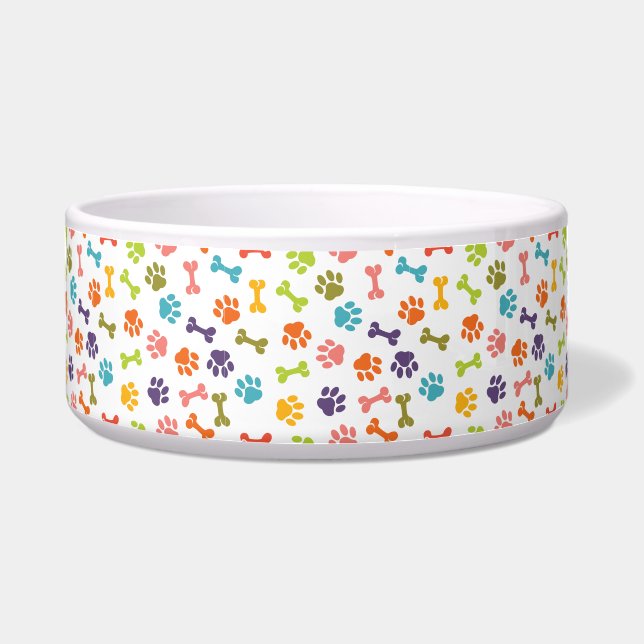 Écuelle Patrouilles et os joueuses Chien Bowl (Devant)