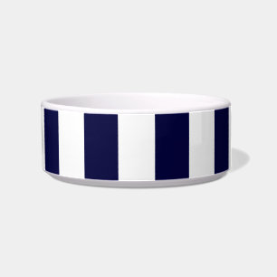Écuelle Patters de Navy Blue and White Extra Large Stripe