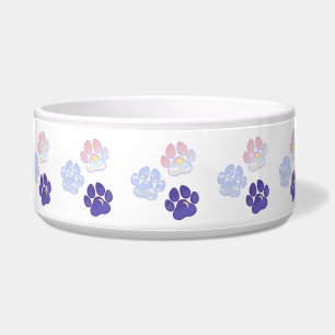 Écuelle Pattes de chien colorées