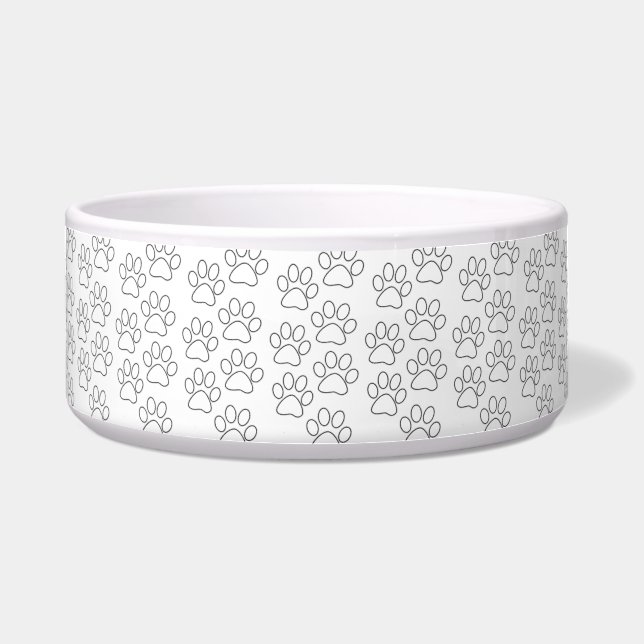 Écuelle Pattes de chiot empreintes de chien papa chiot mam (Devant)