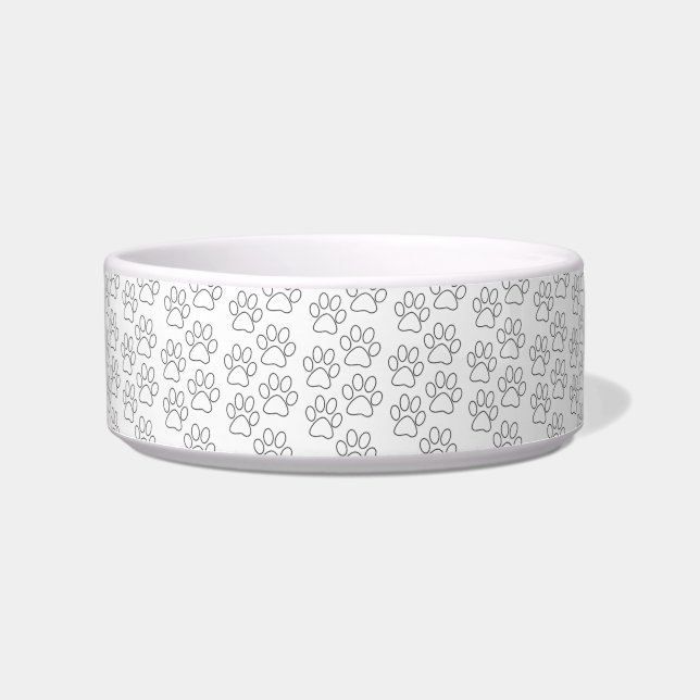 Écuelle Pattes de chiot empreintes de chien papa chiot mam (Devant)