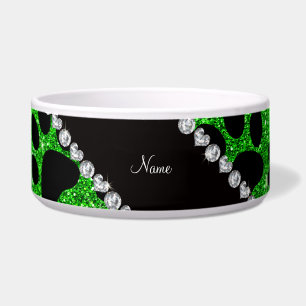 Écuelle Pattes nommées faites sur commande de chien noir