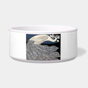 Écuelle Peacock Vintage Bleu Art Nouveau