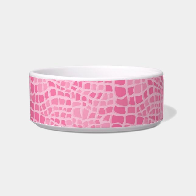 Écuelle Peau rose Faux Snake Motif Pet Bowls pour animaux (Devant)