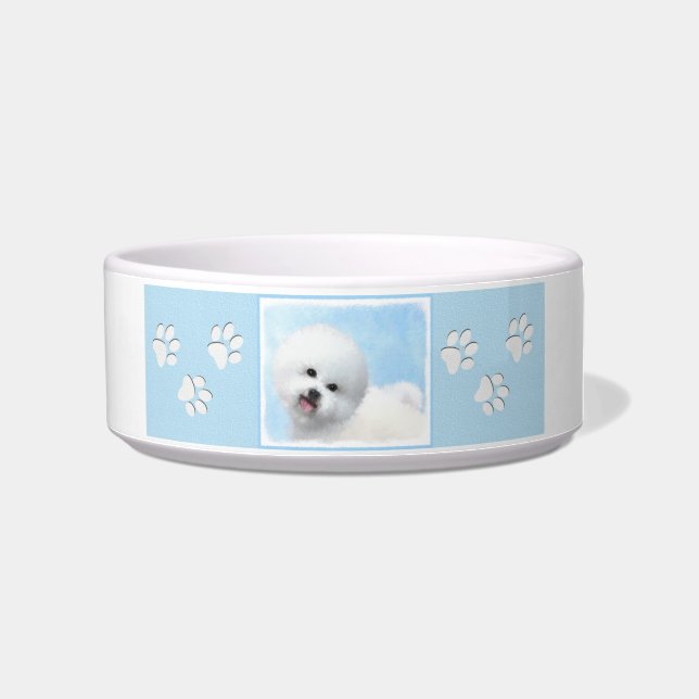 Écuelle Peinture Bichon Frise - Cute Original Chien Art (Droite)