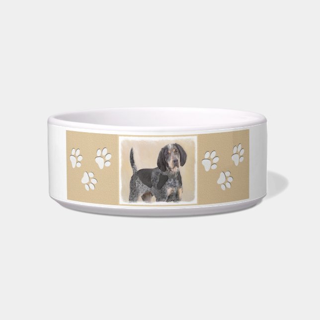 Écuelle Peinture de linge bluetick - mignon chien original (Droite)