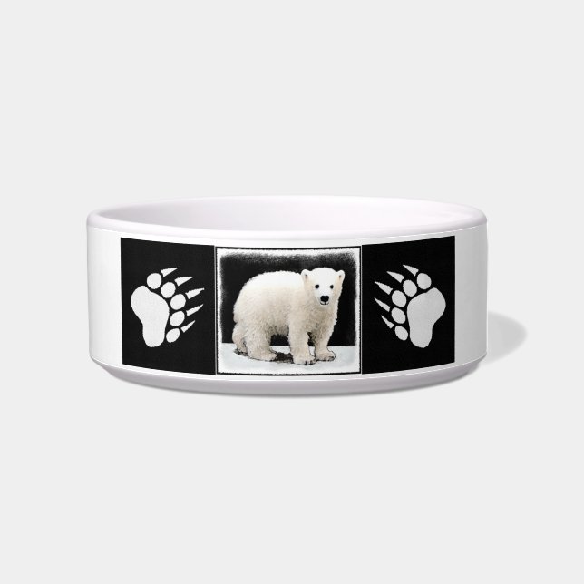 Écuelle Peinture de l'ours polaire - Art original de la fa (Droite)