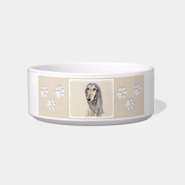 Écuelle Peinture de Saluki (Faune) - Cute Original Chien A (Droite)