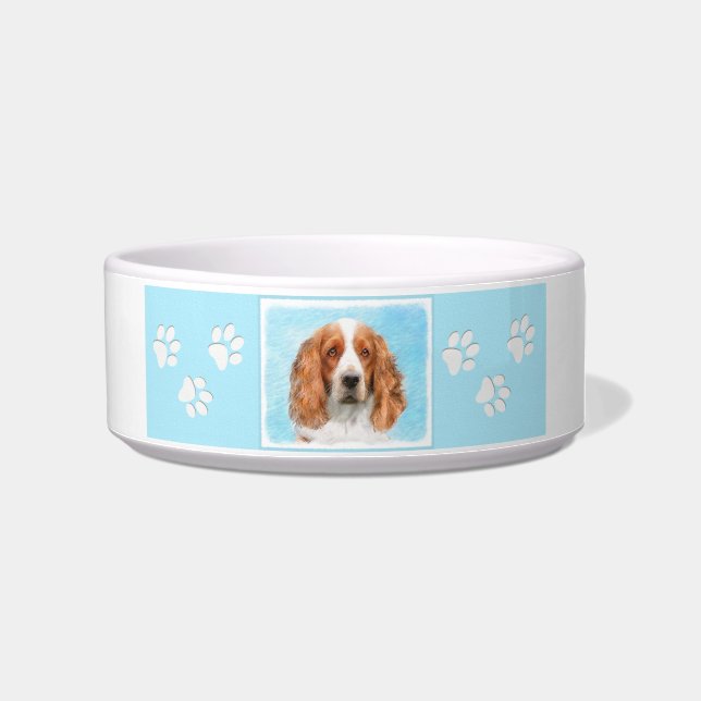 Écuelle Peinture d'espagnol Welsh Springer - Art original  (Droite)