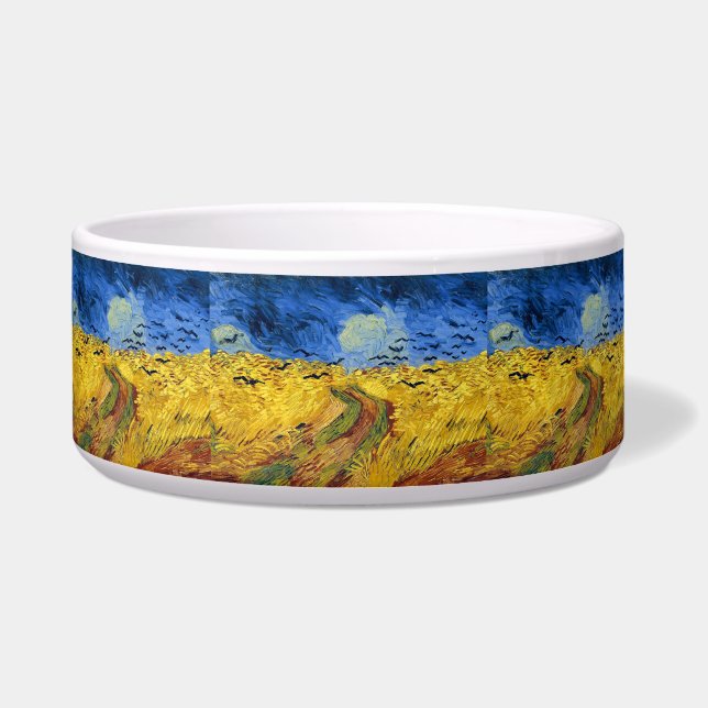 Écuelle Peinture impressionniste Champs de blé de Van Gogh (Devant)