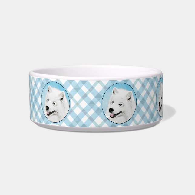 Écuelle Peinture Samoyed - Cute Original Chien Art (Gauche)