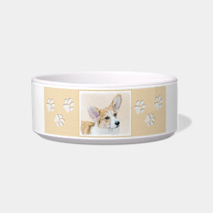 Écuelle Pembroke Welsh Corgi Peinture - Art Chien original