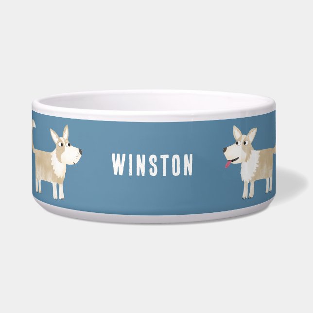 Écuelle Pembroke Welsh Corgi Personnalisé (Devant)